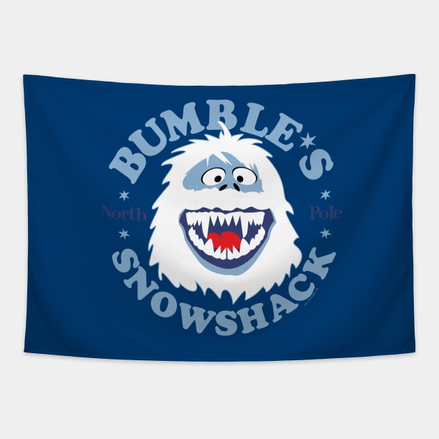 Bumbles Snow Shack at the North Pole Tapestry by Christ_Mas0