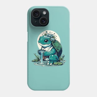 Zen Kappa - Tranquil Lotus Pond Artwork Phone Case