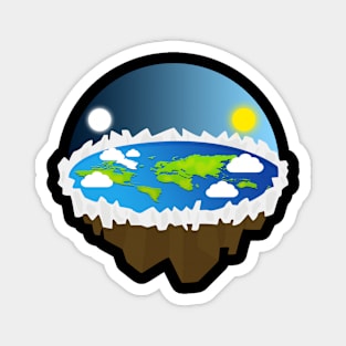 Flat Earth T-Shirt Magnet