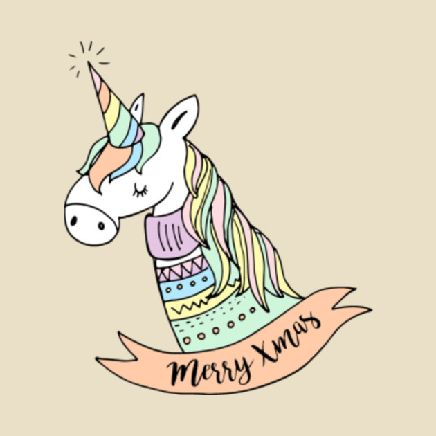 Download Pastel Unicorn Wishes You a Merry Christmas - Unicorn ...