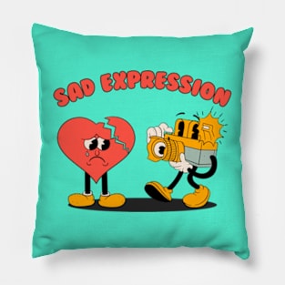 Sad Expression Pillow