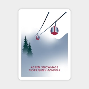 Aspen Silver Queen Gondola Magnet