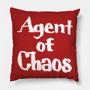 Agent of Chaos - White - Back Pillow