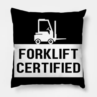 Forklift Certified Meme Pillow