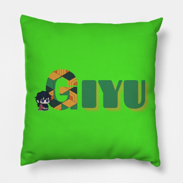 Demon Slayer Giyu Tomioka "hmmm huh?" Pillow by Danish