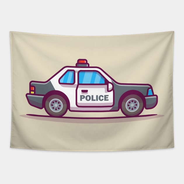 Police Car Tapestry by Catalyst Labs