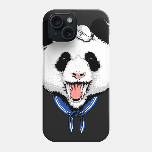 Panda Sailor Phone Case by quilimo