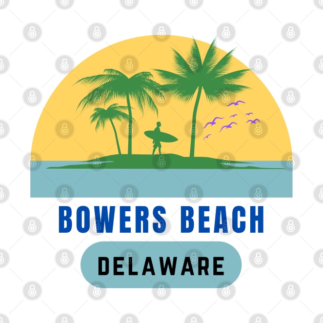 Retro Bowers Beach Delaware Sunset by bougieFire