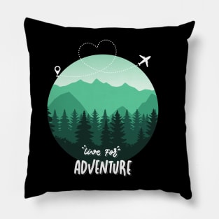 Adventure is worthwhile Explore the world travel lover summer holidays vacation Pillow