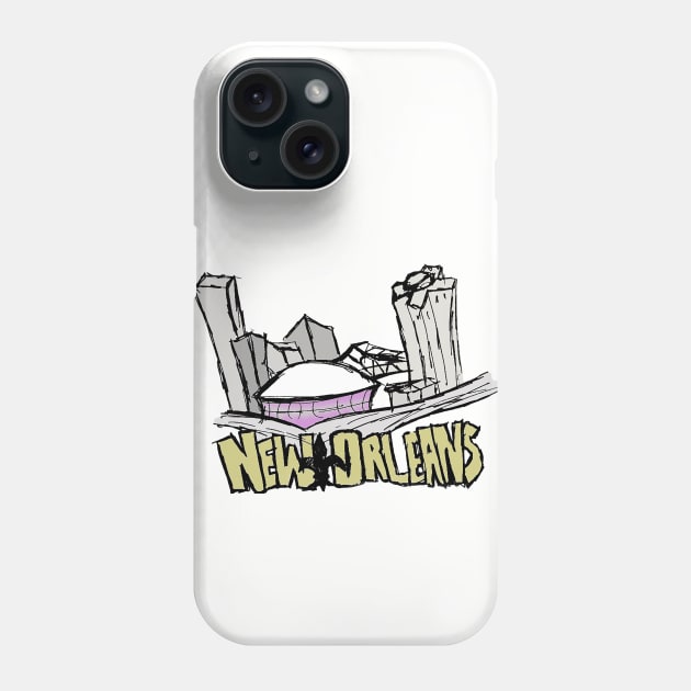 New Orleans Skyline Phone Case by wesgentry