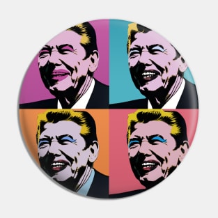 Ronald Reagan Andy Warhol Pin