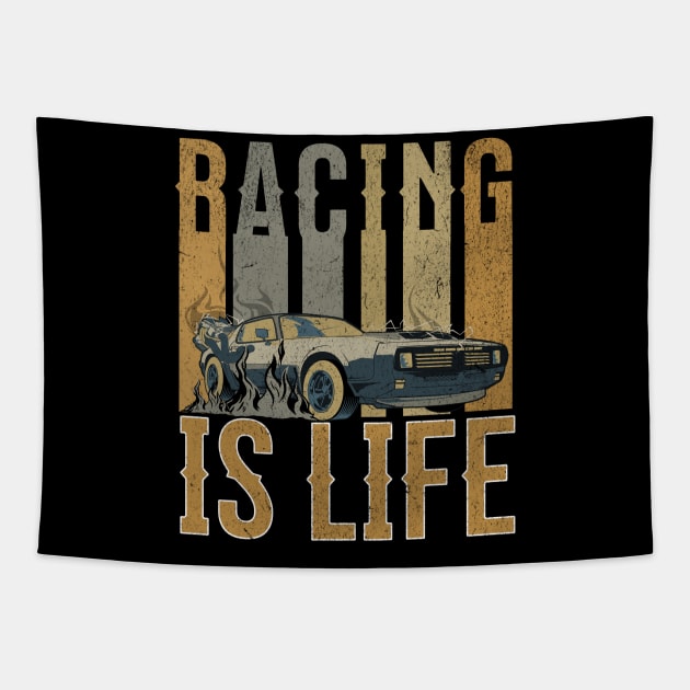 Racing Is Life Tapestry by Carantined Chao$