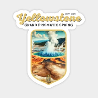 USA - NATIONAL PARK - YELLOWSTONE Grand Prismatic Spring - 10 Magnet