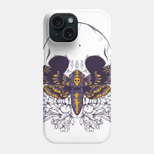 Death Moth Skull Phone Case