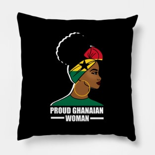 Proud Ghanaian Woman, Ghana Flag, African Pillow