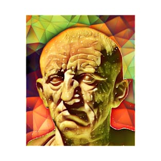 Cato the Elder Snow Portrait | Cato the Elder Artwork 15 T-Shirt