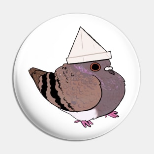 Hat Pigeon Pin