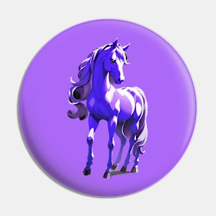 Purple Fantasy Horse Pin