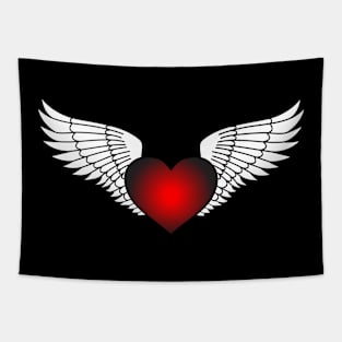 Red Heart Wings Tapestry