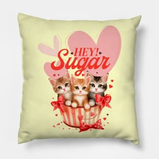 Cats Inside Valentine Gift - Vintage Art For Cat Lover Pillow