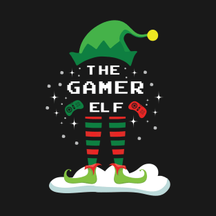 gamer elf family matching christmas T-Shirt