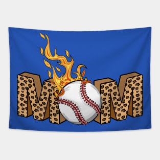 Baseball Mom - Leopard Print Tapestry