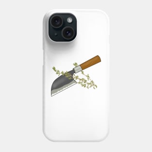 Kamagata Knife with Thyme Phone Case