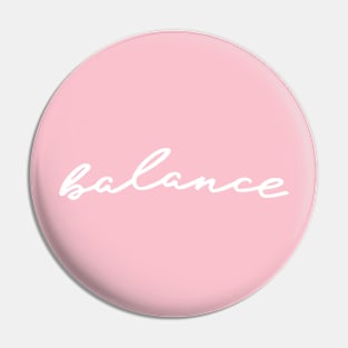 Balance the word Pin