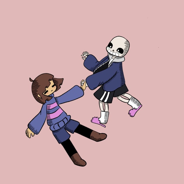 Sans and Frisk by KunkyTheRoid