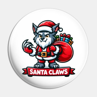 Santa Claws Pin