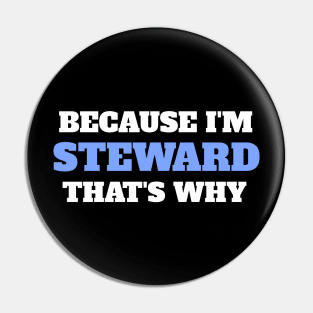 Because I'm Stewart That's Why Pin