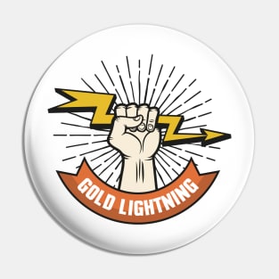 Gold Lightning Pin