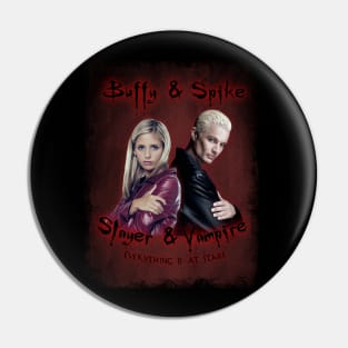 Buffy & Spike Vintage Look Pin