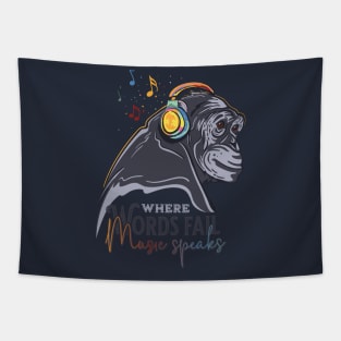 Music Monkey Tapestry