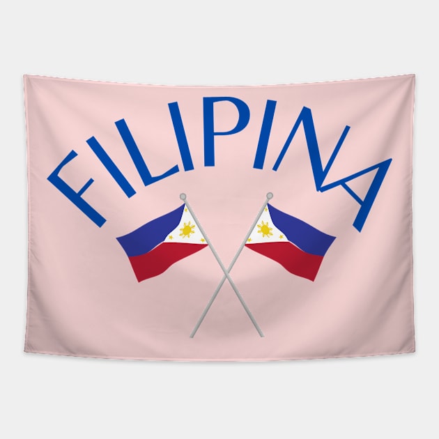 filipina - philippines flags Tapestry by CatheBelan