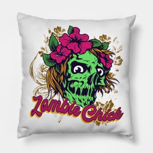 Ghoul Girl Rockabilly Pillow