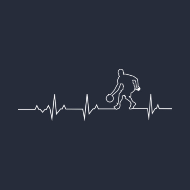 Basketball Heartbeat Sport TShirt TeePublic