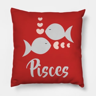 Pisces Feb 19 - March 20 - Water sign - Zodiac symbols Pillow