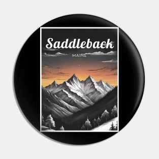 Saddleback maine usa ski Pin