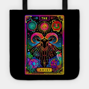 The Aries Tarot Card Ram Zodiac Sign Astrology Birthday Tote