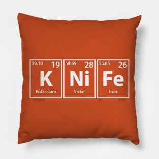 Knife (K-Ni-Fe) Periodic Elements Spelling Pillow