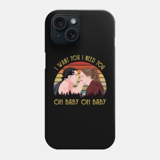 I need You Oh Baby Oh Baby Vintage Retro Phone Case