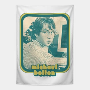 Michael Bolton / Office Space Aesthetic 90s Fan Design Tapestry