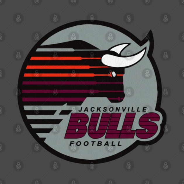 Retro Jacksonville Bulls Football USFL by LocalZonly