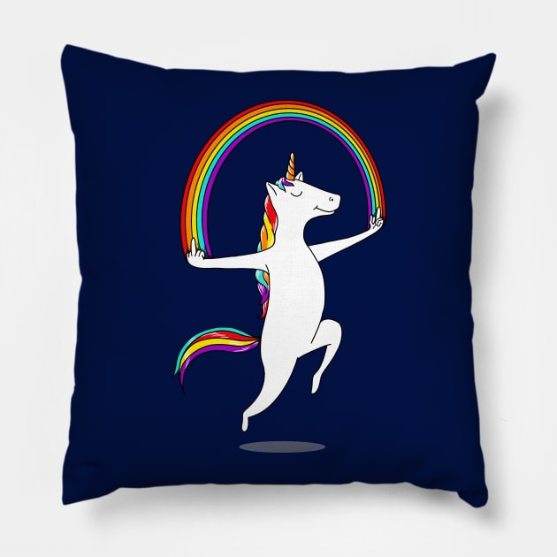 Unicorn Magic Pillow by coffeeman