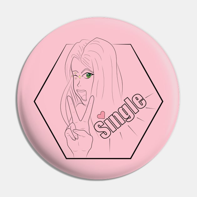 Single green eyes valentines woman Pin by JettDes