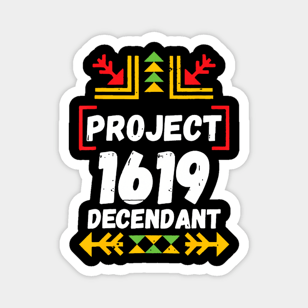 Official 1619 Project Black History Month Magnet by vulanstore