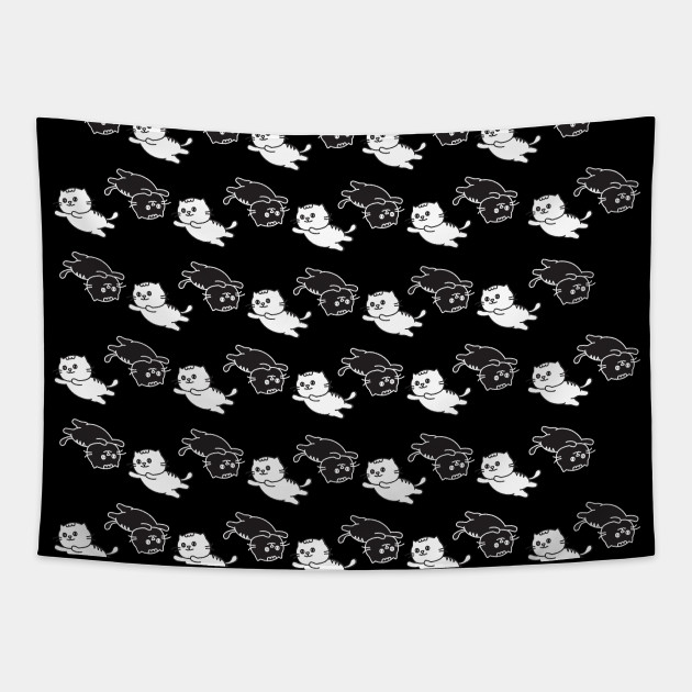 Acrobatic Cats Duet Acrobatic Cats Tapestry Teepublic