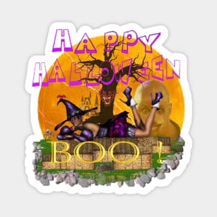 Halloween Witch Magnet