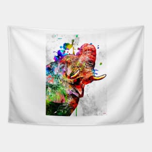 Colorful Elephant Tapestry